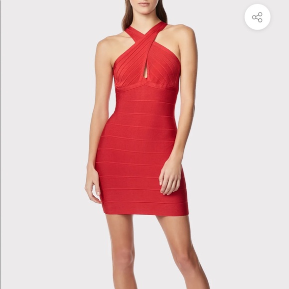 Herve ledger cross front mini dress - Picture 4 of 4
